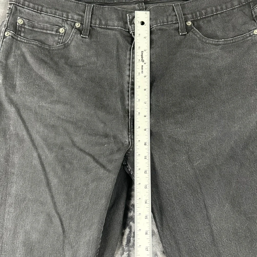 Levi's 514 Straight Leg Jeans Mens 40x30 Black Denim Waterless Classic Fit